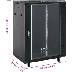vidaXL Electrónica-Rack de servidores 15U 19