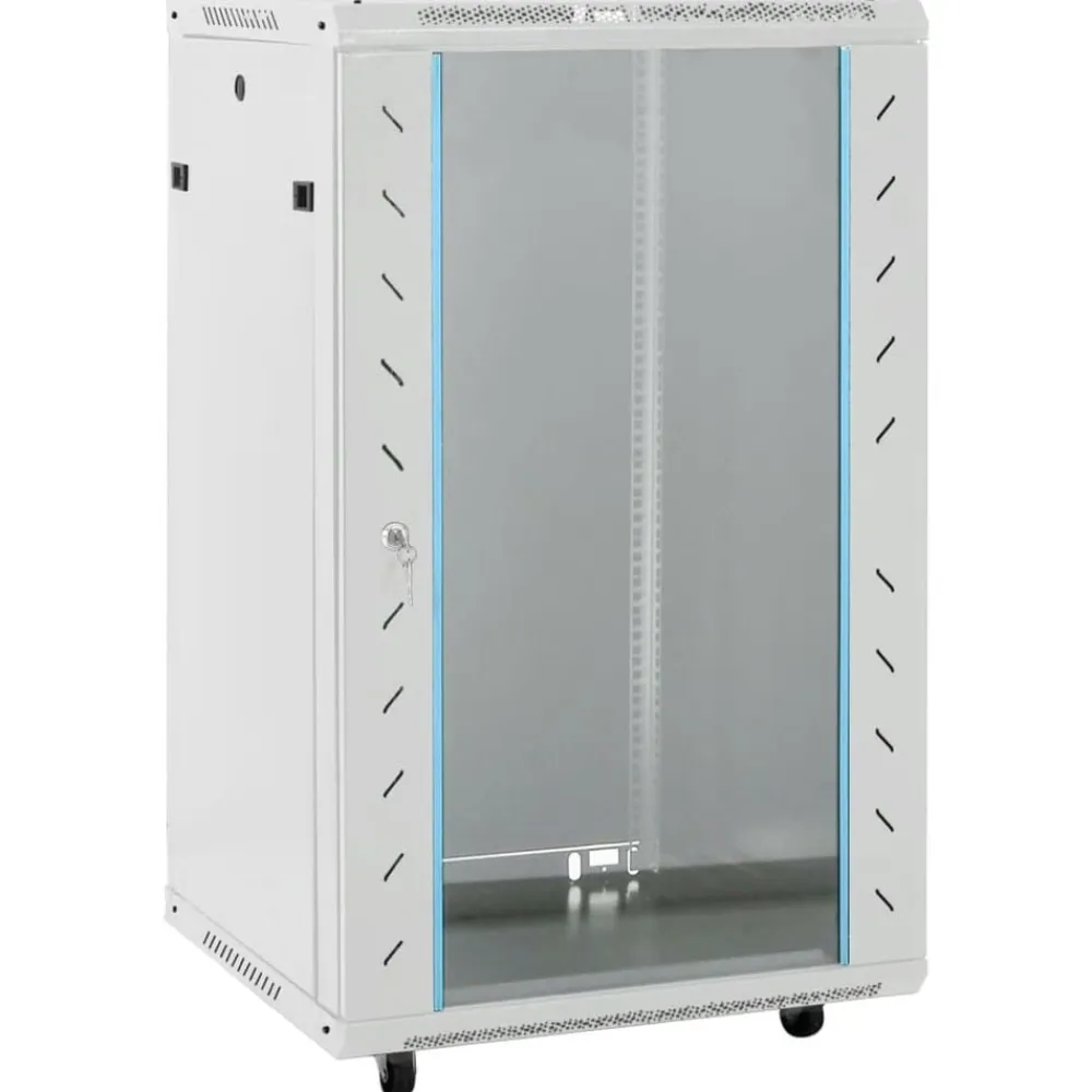 vidaXL Electrónica-Rack de servidores patas giratorias 18U 19" IP20 60x60x100 cm