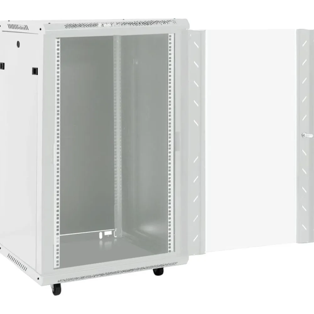vidaXL Electrónica-Rack de servidores patas giratorias 18U 19" IP20 60x60x100 cm