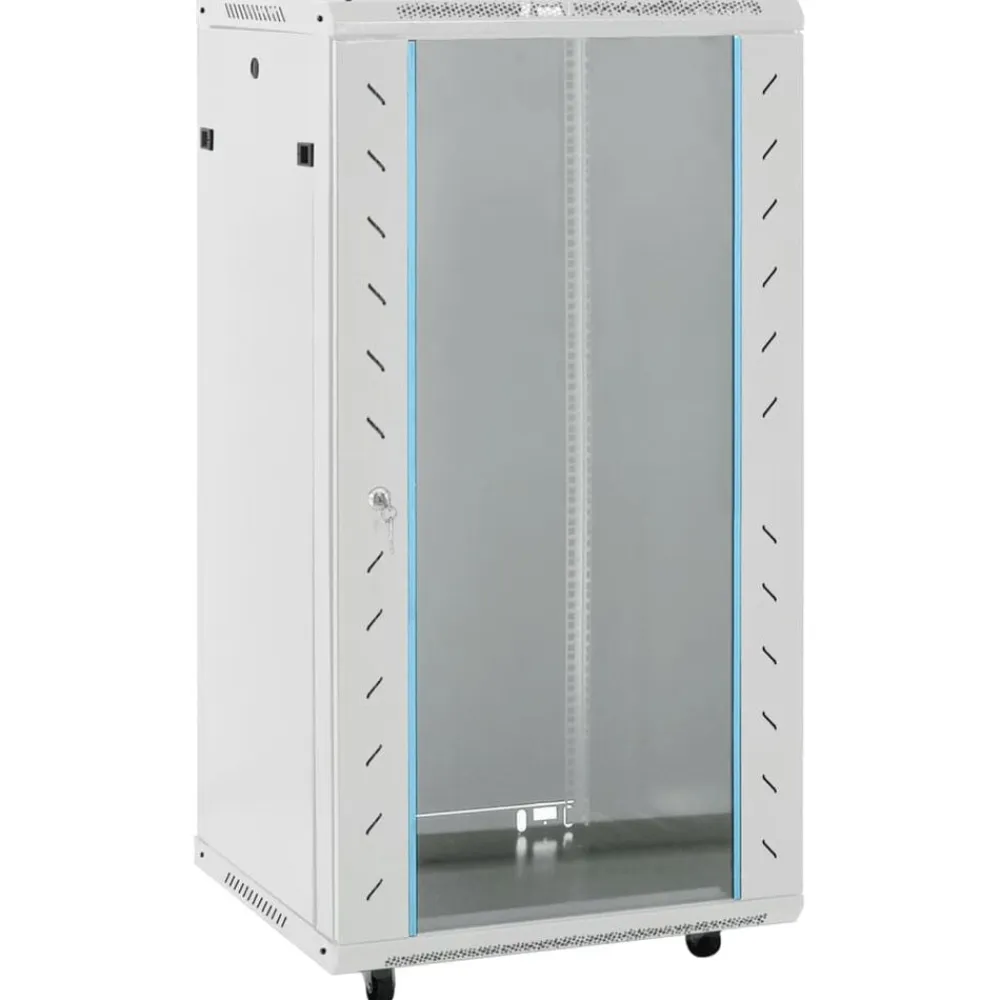 vidaXL Electrónica-Rack de servidores patas giratorias 22U 19" IP20 60x60x120 cm