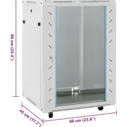 vidaXL Electrónica-Rack de servidores 15U 19