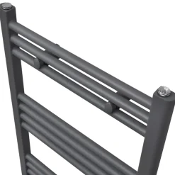 vidaXL Radiador toallero de baño recto 500 x 764 mm Gris Clearance