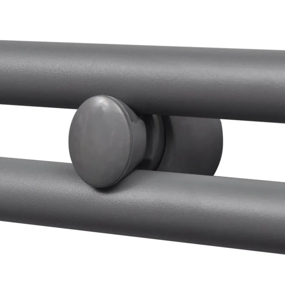 vidaXL Radiador toallero de baño recto 500 x 764 mm Gris Clearance