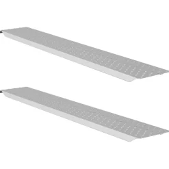 vidaXL Piezas Y Accesorios Para Vehículos-Rampa de Carga 200 kg Plateado 159 x 23 x 5 cm