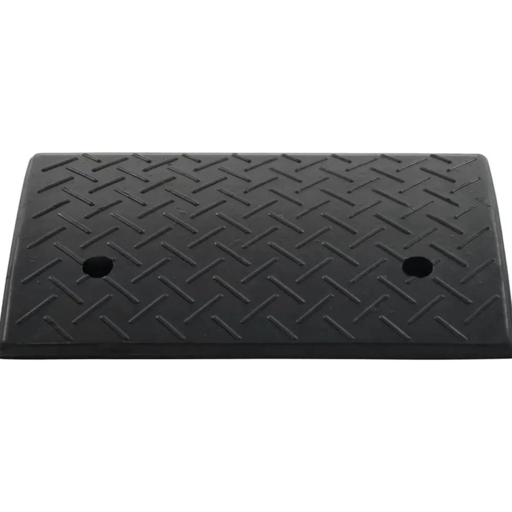 vidaXL Avisos-Rampa de goma para bordillos 50x32,5x14 cm