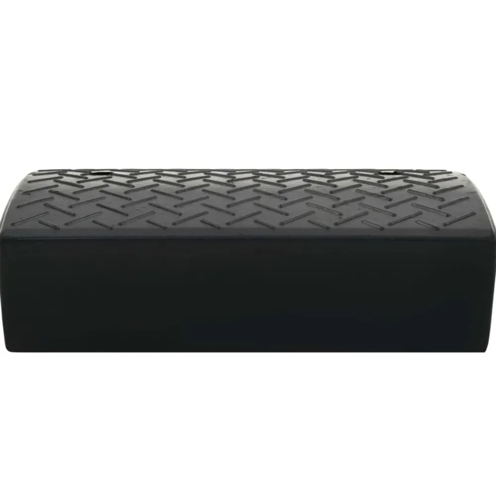 vidaXL Avisos-Rampa de goma para bordillos 50x32,5x14 cm