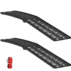 vidaXL Rampa de motocicleta plegable 340 kg por rampa 2 pcs Negro Sale