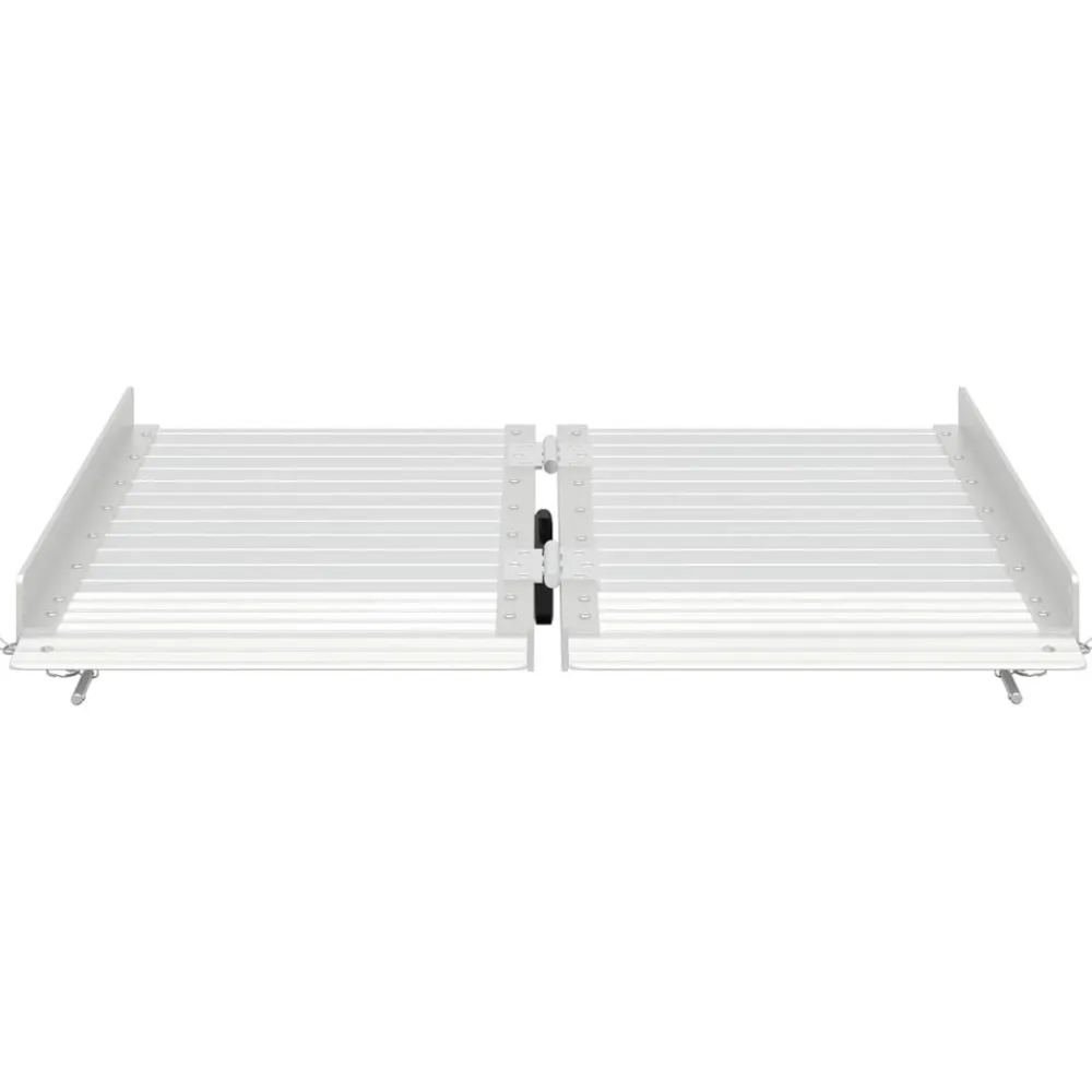 vidaXL Rampa para silla de ruedas 270 kg Plateado 62 x 73 x 5 cm