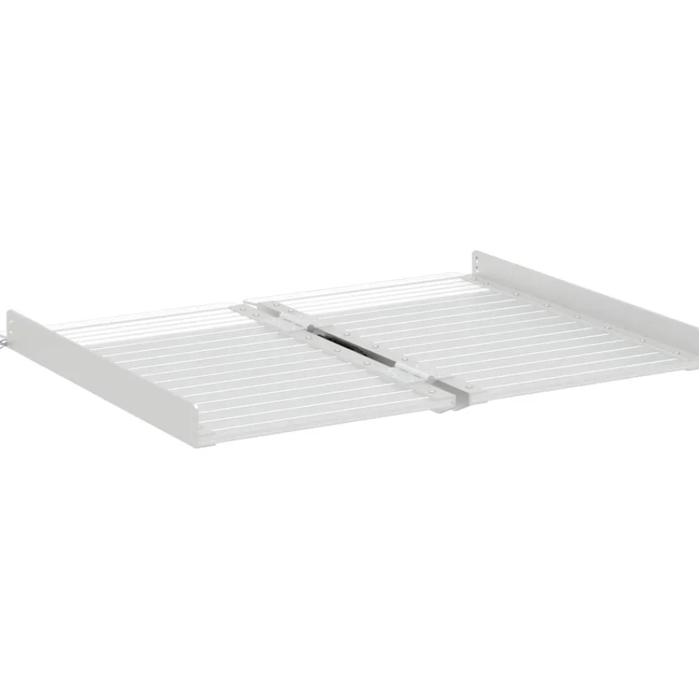 vidaXL Rampa para silla de ruedas 270 kg Plateado 62 x 73 x 5 cm