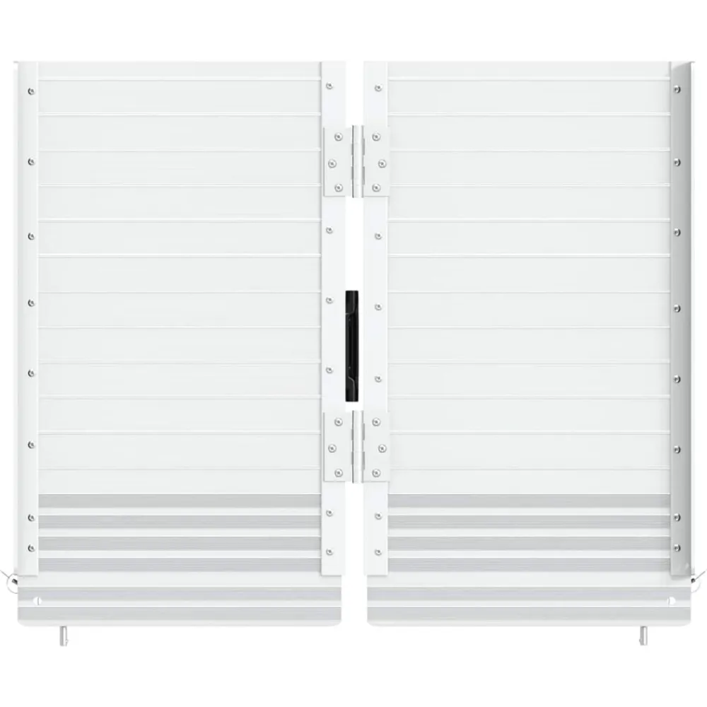 vidaXL Rampa para silla de ruedas 270 kg Plateado 62 x 73 x 5 cm
