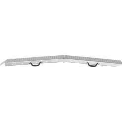 vidaXL Piezas Y Accesorios Para Vehículos-Rampa Plegable 200kg por rampa 2 pcs Plateado 166 x 23 x 4,5 cm