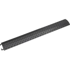 vidaXL Rampa protectora de cables de suelo 2 uds 98,5 cm Negro