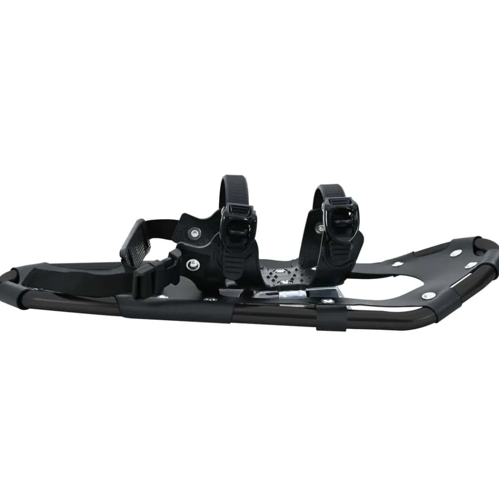 vidaXL Raquetas de nieve 3 en 1 con bastones de senderismo Negro Hot