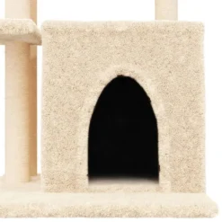 vidaXL Rascador para gatos con postes de sisal color 83,5 cm Crema Outlet