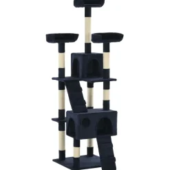 vidaXL Productos Para Mascotas-Rascador para gatos con poste de sisal 170 cm