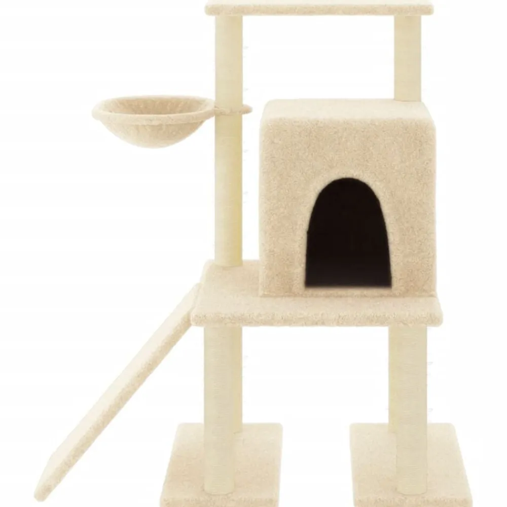vidaXL Productos Para Mascotas-Rascador para gatos con postes de sisal color 96,5 cm