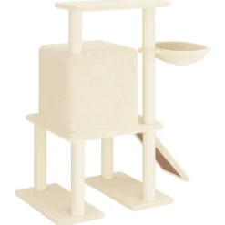 vidaXL Productos Para Mascotas-Rascador para gatos con postes de sisal color 96,5 cm