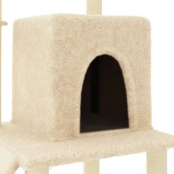 vidaXL Productos Para Mascotas-Rascador para gatos con postes de sisal color 96,5 cm