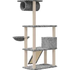 vidaXL Productos Para Mascotas-Rascador para gatos con postes de sisal 131 cm