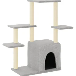 vidaXL Productos Para Mascotas-Rascador para gatos con postes de sisal 97,5 cm