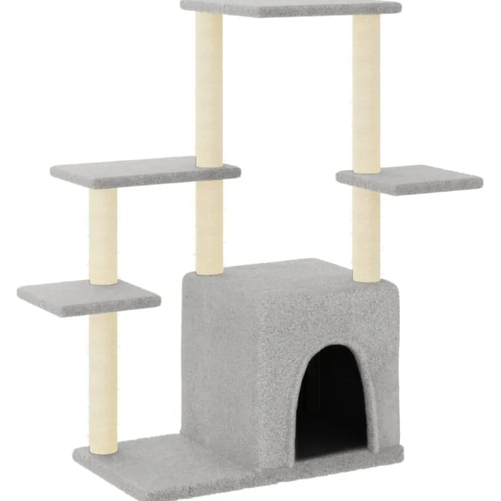 vidaXL Productos Para Mascotas-Rascador para gatos con postes de sisal 97,5 cm