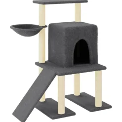 vidaXL Productos Para Mascotas-Rascador para gatos con postes de sisal 96,5 cm