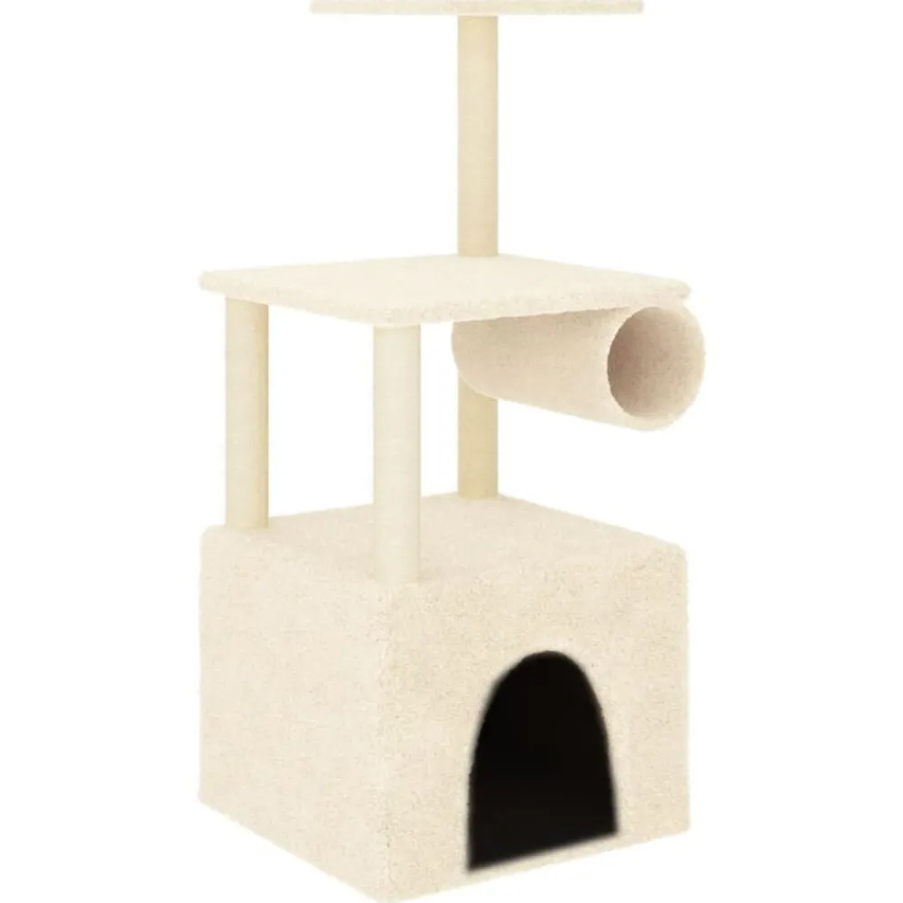 vidaXL Productos Para Mascotas-Rascador para gatos con postes de sisal color 109,5 cm