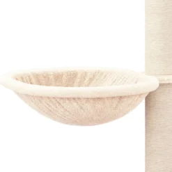 vidaXL Rascador para gatos con postes de sisal color 94,5 cm Crema New