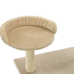 vidaXL Rascador para gatos con postes rascadores de sisal 95 cm Beige Sale