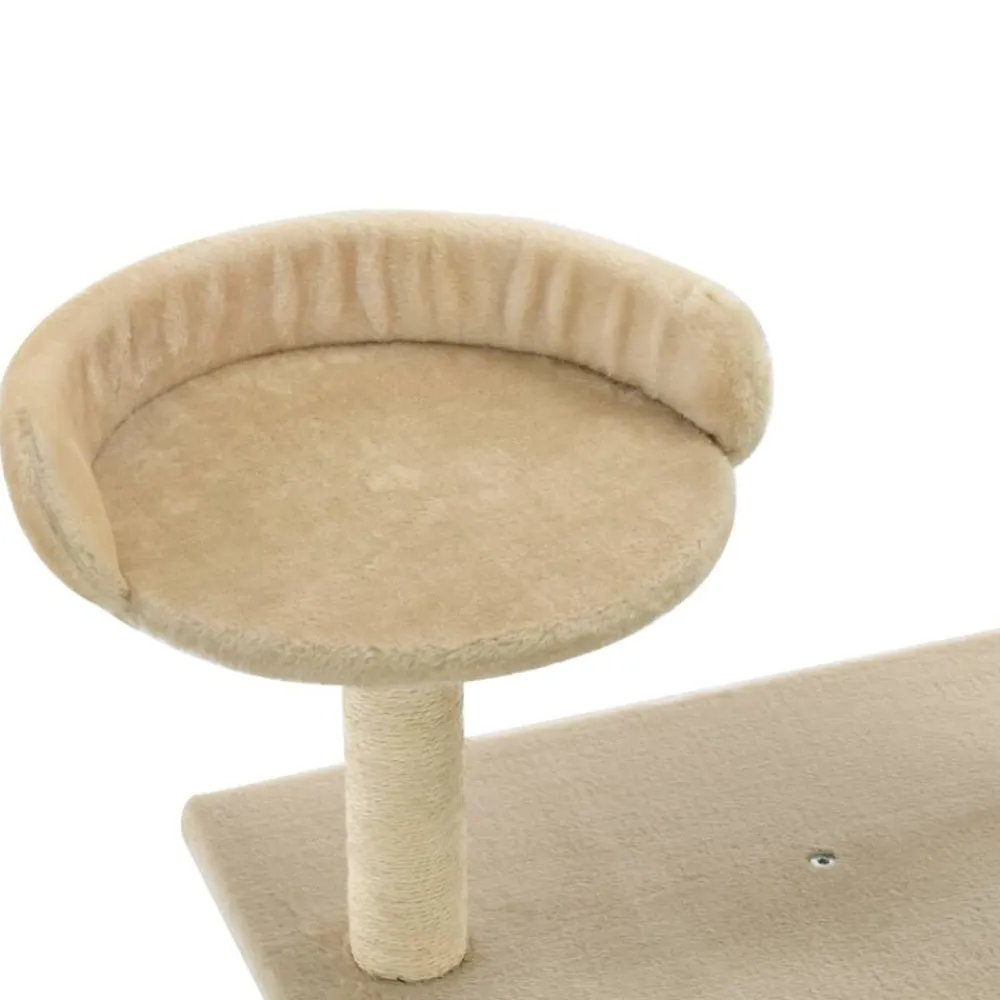 vidaXL Rascador para gatos con postes rascadores de sisal 95 cm Beige Sale