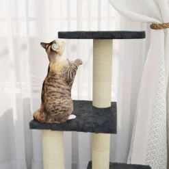 vidaXL Productos Para Mascotas-Rascador para gatos con postes de sisal 92 cm