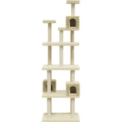 vidaXL Rascador para gatos con postes de sisal 188 cm Crema Outlet