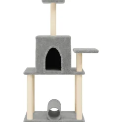 vidaXL Rascador para gatos con postes de sisal 122 cm Gris claro Clearance