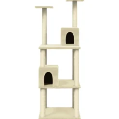 vidaXL Productos Para Mascotas-Rascador para gatos con postes de sisal color 141 cm