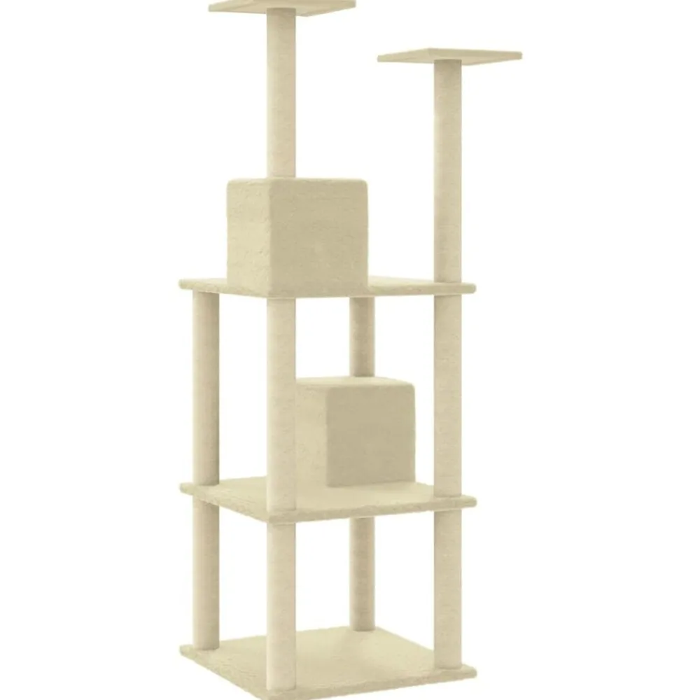 vidaXL Productos Para Mascotas-Rascador para gatos con postes de sisal color 141 cm