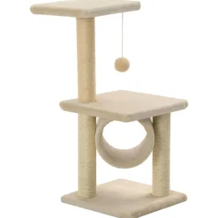 vidaXL Productos Para Mascotas-Rascador para gatos con poste rascador de sisal 65 cm
