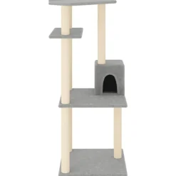vidaXL Productos Para Mascotas-Rascador para gatos con postes de sisal 123 cm