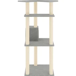 vidaXL Productos Para Mascotas-Rascador para gatos con postes de sisal 123 cm