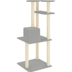 vidaXL Productos Para Mascotas-Rascador para gatos con postes de sisal 123 cm