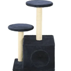 vidaXL Rascador para gatos con poste de sisal 60 cm Azul oscuro Online