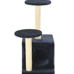 vidaXL Rascador para gatos con poste de sisal 60 cm Azul oscuro Online