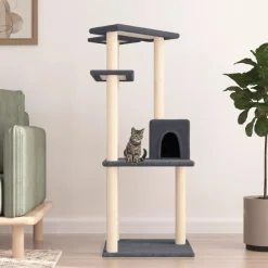 vidaXL Productos Para Mascotas-Rascador para gatos con postes de sisal 123 cm