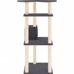 vidaXL Productos Para Mascotas-Rascador para gatos con postes de sisal 123 cm