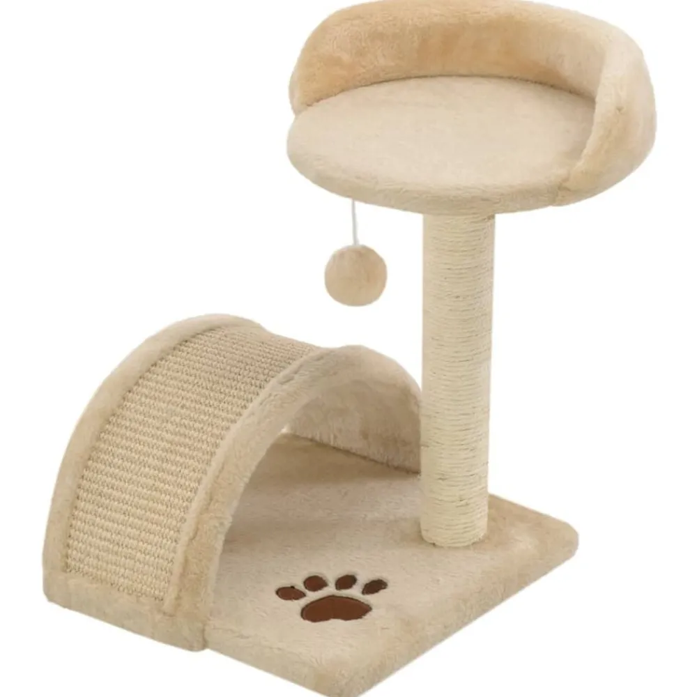 vidaXL Rascador para gatos con poste de sisal 40 cm y marrón Beige Discount