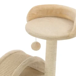 vidaXL Rascador para gatos con poste de sisal 40 cm y marrón Beige Discount