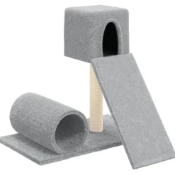vidaXL Productos Para Mascotas-Rascador para gatos con postes de sisal 59 cm