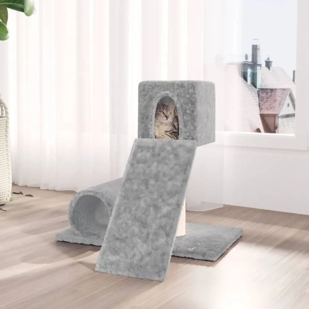 vidaXL Productos Para Mascotas-Rascador para gatos con postes de sisal 59 cm