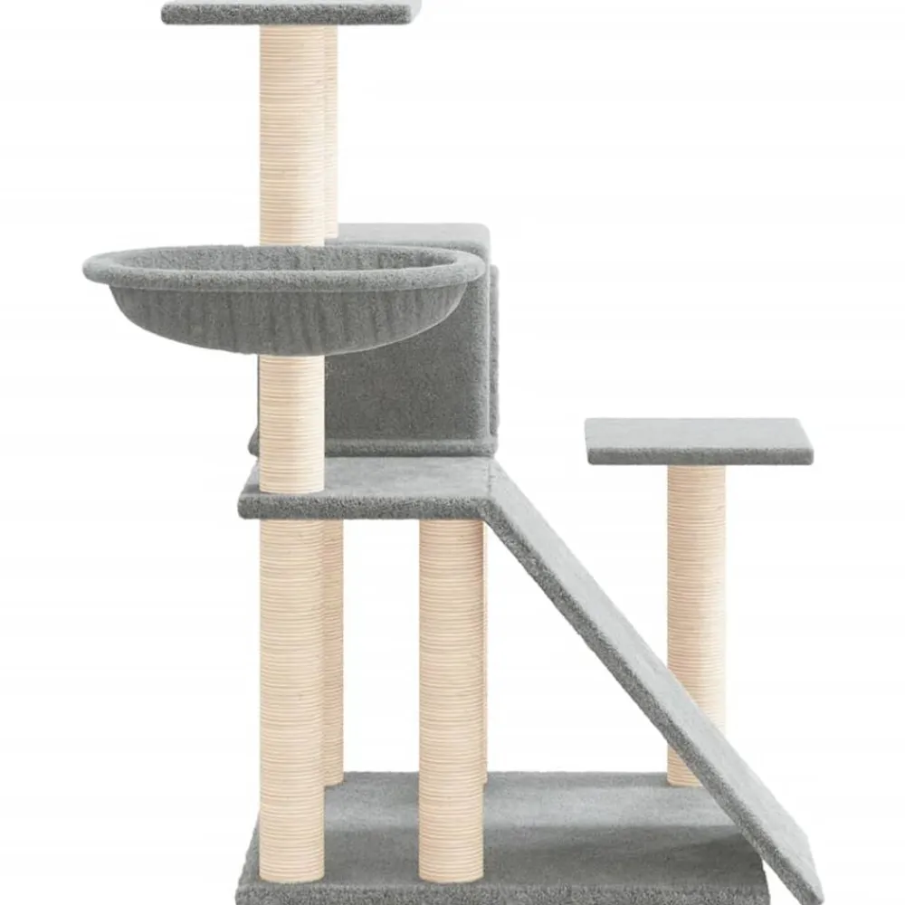 vidaXL Rascador para gatos con postes de sisal 82 cm Gris claro Hot