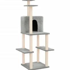 vidaXL Productos Para Mascotas-Rascador para gatos con postes de sisal 144,5 cm