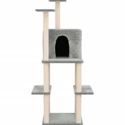 vidaXL Productos Para Mascotas-Rascador para gatos con postes de sisal 144,5 cm